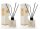 2er Set DOCKS Raumduft Set 110ml Diffuser mit Duftst&auml;bchen &ndash; Lufterfrischer Duft Vanille