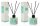 2er Set DOCKS Raumduft Set 110ml Diffuser mit Duftst&auml;bchen &ndash; Lufterfrischer Duft Jasmin