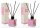 2er Set DOCKS Raumduft Set 110ml Diffuser mit Duftst&auml;bchen &ndash; Lufterfrischer Duft Babypuder